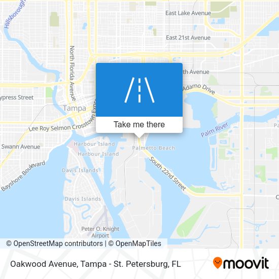 Oakwood Avenue map