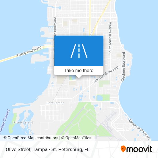 Olive Street map