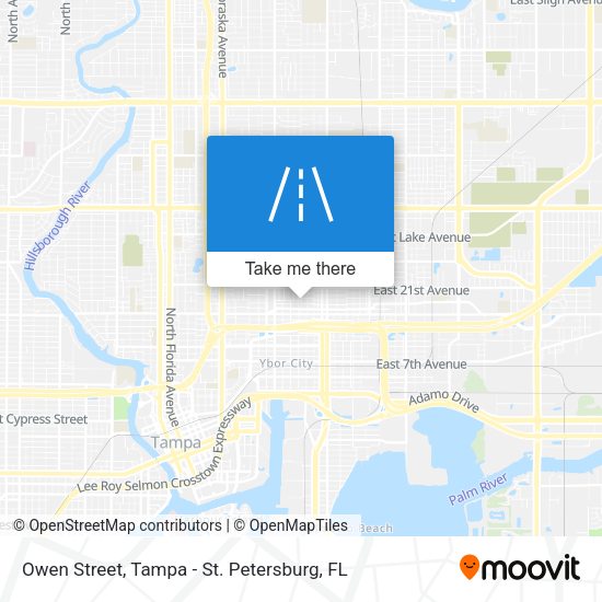 Owen Street map