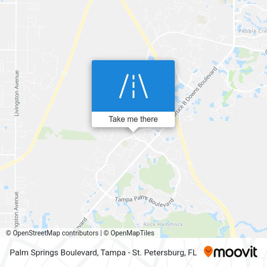 Palm Springs Boulevard map