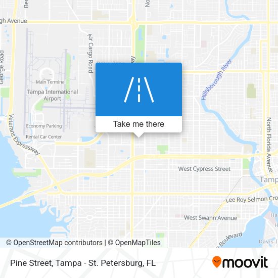 Pine Street map