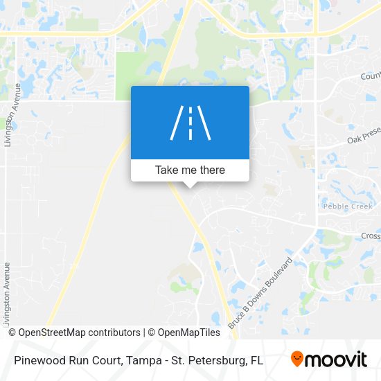 Pinewood Run Court map
