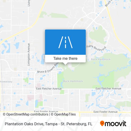 Plantation Oaks Drive map