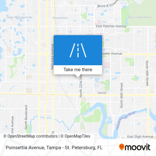 Mapa de Poinsettia Avenue