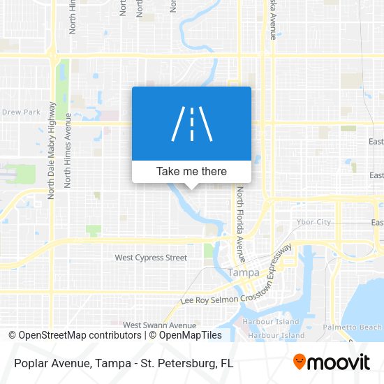 Poplar Avenue map