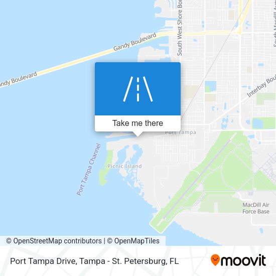 Port Tampa Drive map