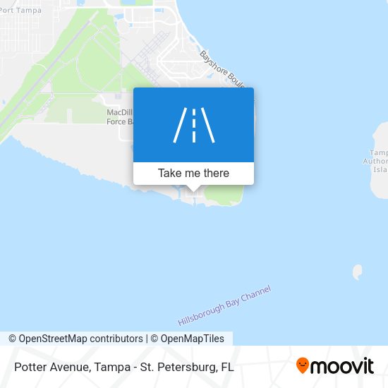 Potter Avenue map
