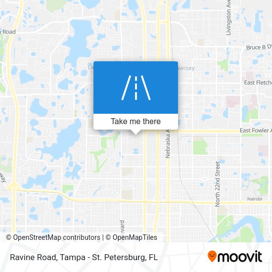 Ravine Road map