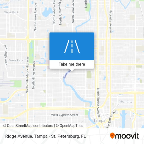 Mapa de Ridge Avenue