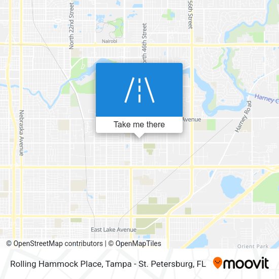Rolling Hammock Place map