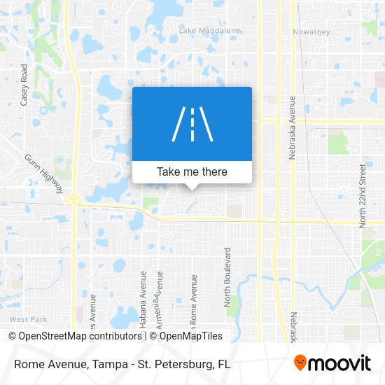 Mapa de Rome Avenue