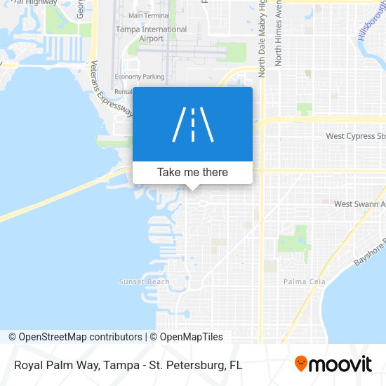 Royal Palm Way map