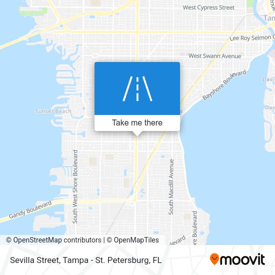 Sevilla Street map