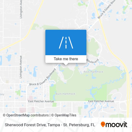 Sherwood Forest Drive map