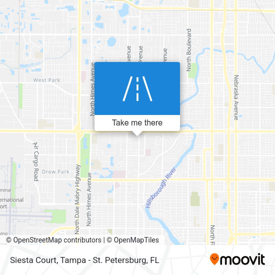 Siesta Court map
