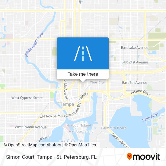 Mapa de Simon Court