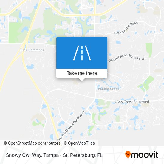 Snowy Owl Way map