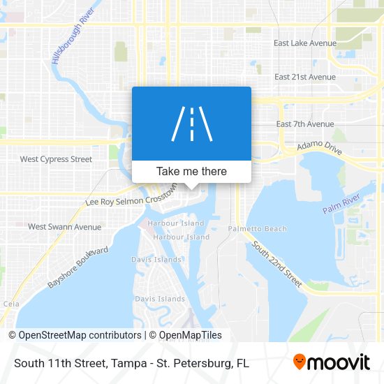 Mapa de South 11th Street