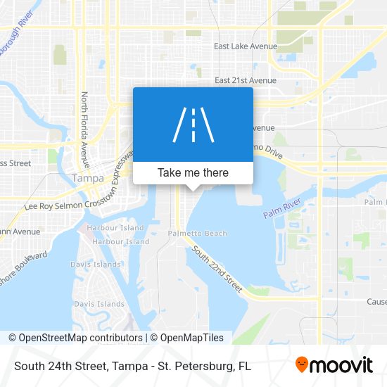 Mapa de South 24th Street