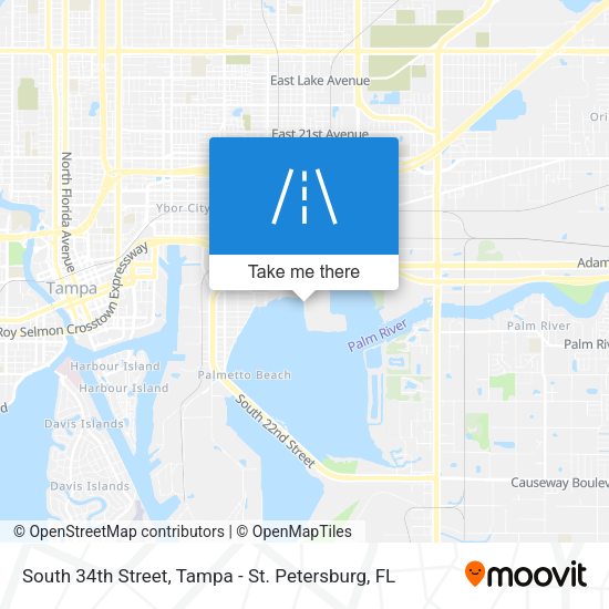 Mapa de South 34th Street