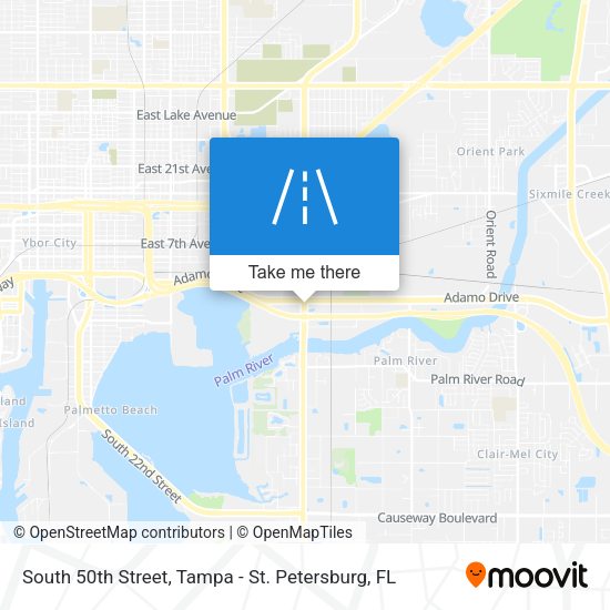 Mapa de South 50th Street