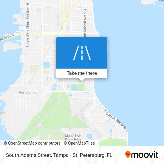 South Adams Street map