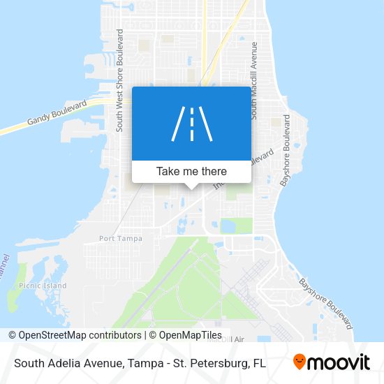 South Adelia Avenue map
