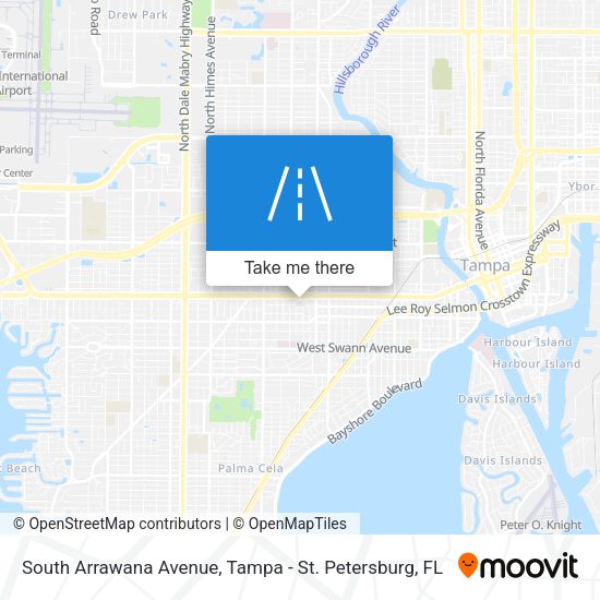 Mapa de South Arrawana Avenue