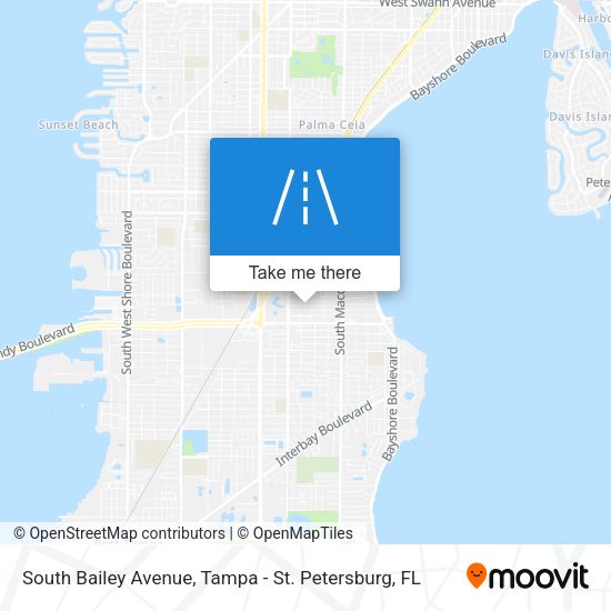 South Bailey Avenue map