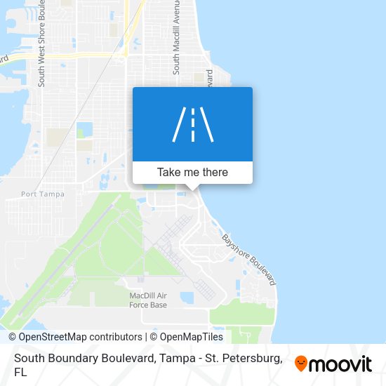 South Boundary Boulevard map