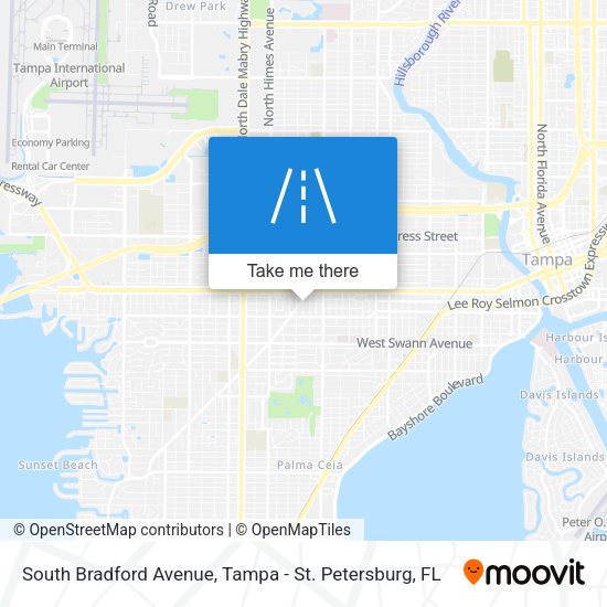 South Bradford Avenue map