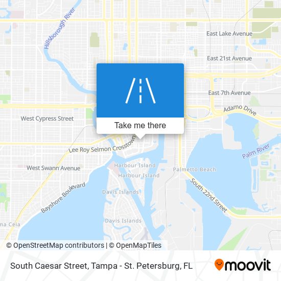 South Caesar Street map