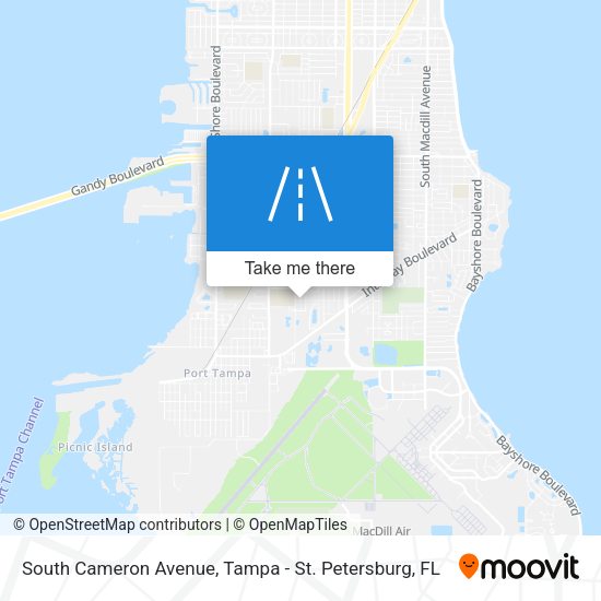 South Cameron Avenue map