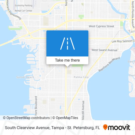 South Clearview Avenue map