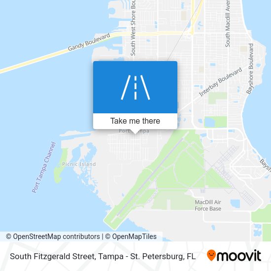 Mapa de South Fitzgerald Street