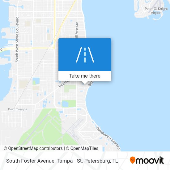 South Foster Avenue map