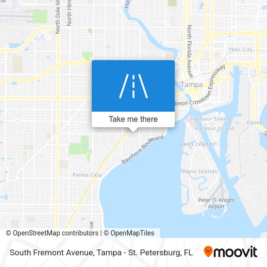 South Fremont Avenue map