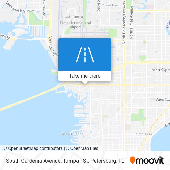 South Gardenia Avenue map