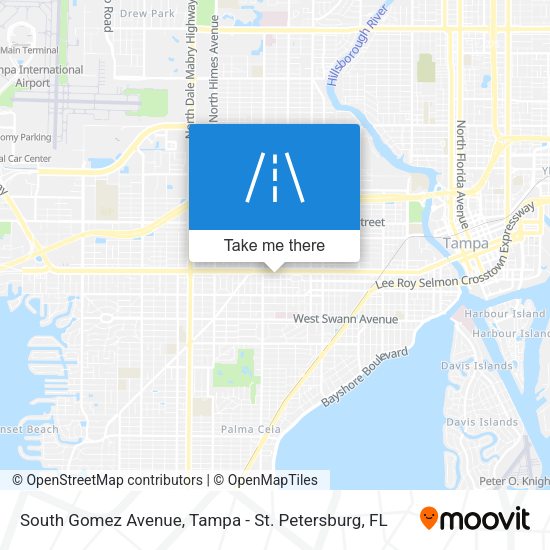 Mapa de South Gomez Avenue