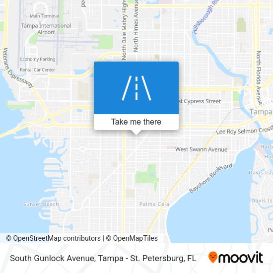 Mapa de South Gunlock Avenue