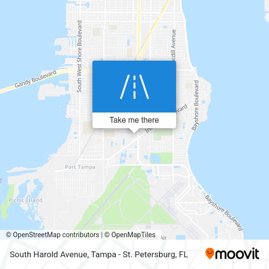 South Harold Avenue map