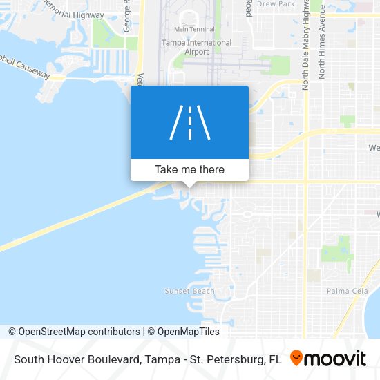 Mapa de South Hoover Boulevard