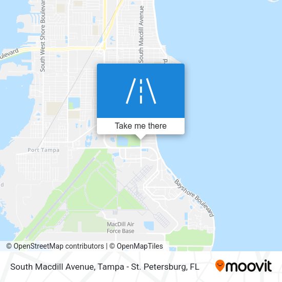 South Macdill Avenue map