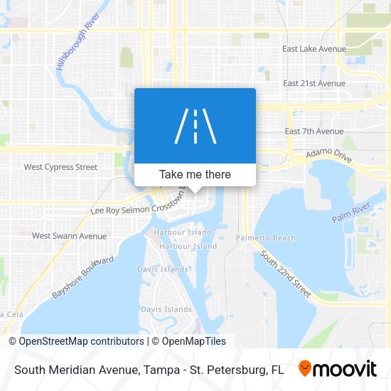 South Meridian Avenue map