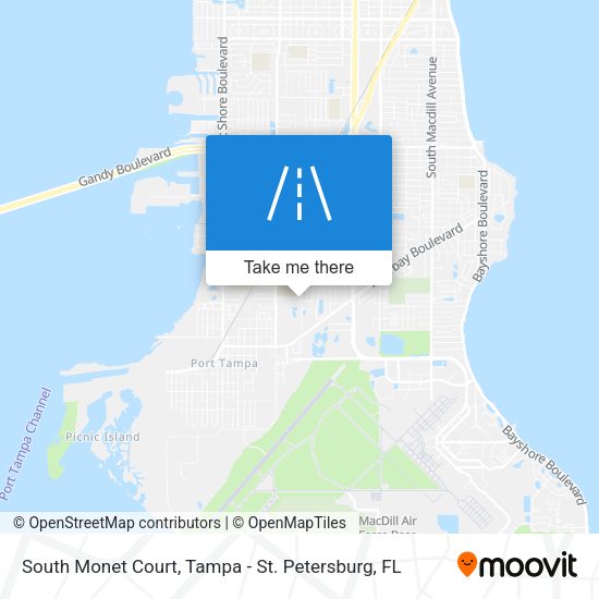 South Monet Court map