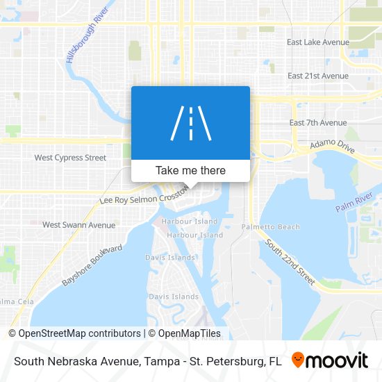 Mapa de South Nebraska Avenue