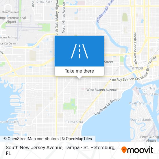 Mapa de South New Jersey Avenue