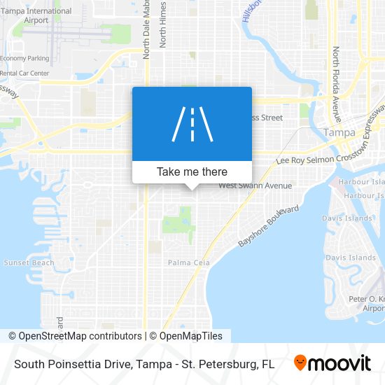 South Poinsettia Drive map