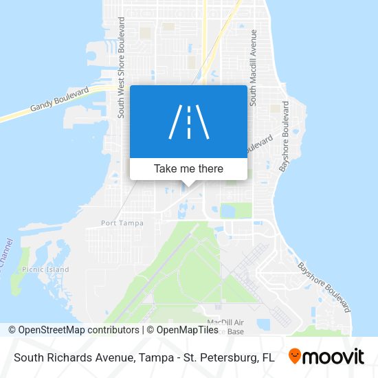 South Richards Avenue map