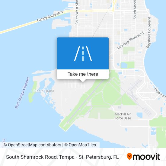 Mapa de South Shamrock Road
